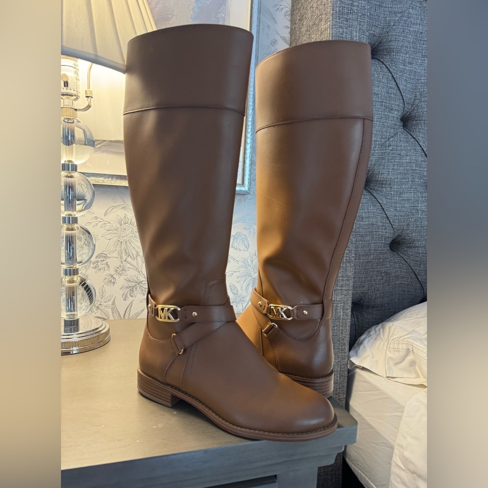 Michael Kors Women's Tan Over the Knee Boots